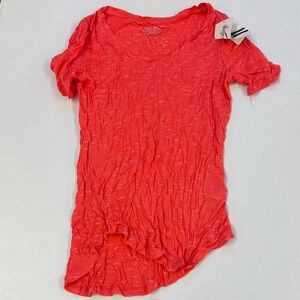 Como Vintage Bright Red Short Sleeve Top